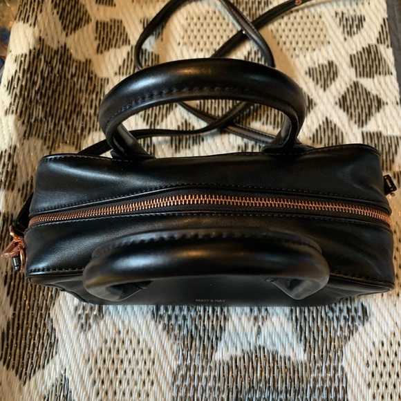 Matt & Nat Black Satchel with Structured Design and Top Handle - Picture 5 of 13